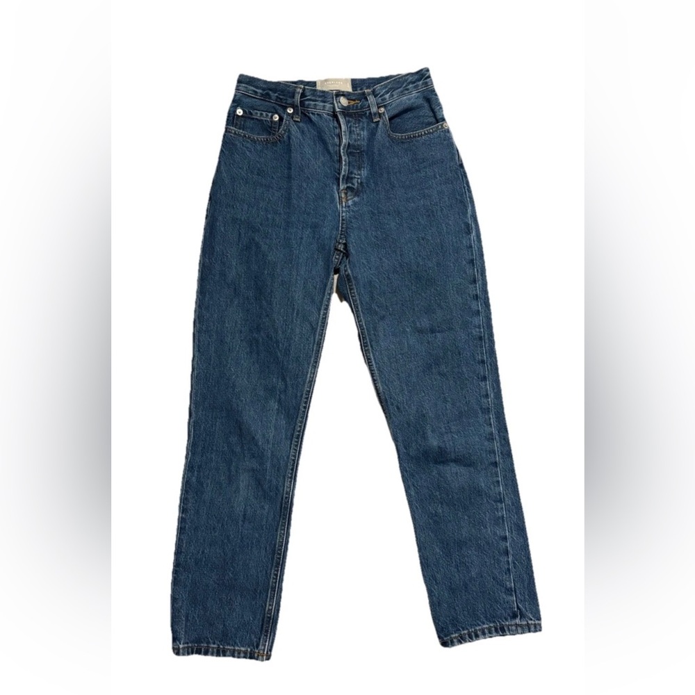 Everlane The 90s Cheeky Jeans Women 25 Ankle Blue Organic Cotton Pre Owned